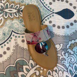 NWB Floral Sandals